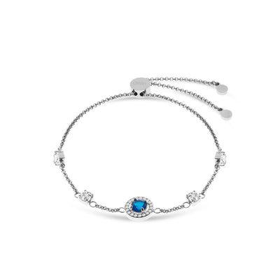 Liu Jo Bracciale Essential in acciaio con zirconia blu