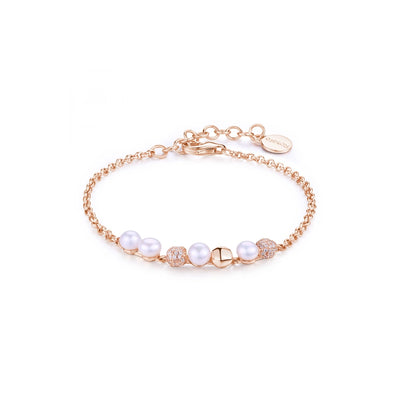 Rosato Bracciale Azzurra in argento con cubic zirconia e perle